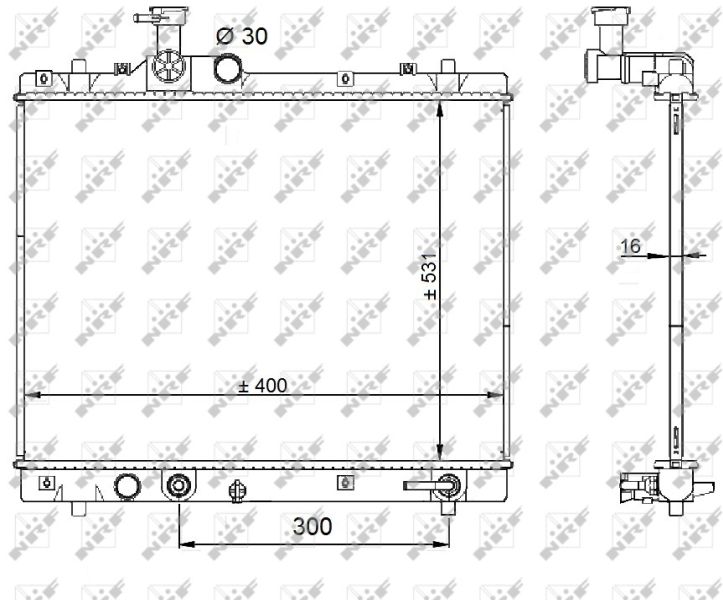 NRF 59208 Radiator, engine cooling