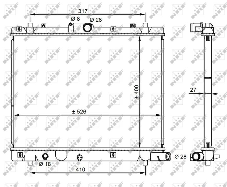 NRF 59209 Radiator, engine cooling