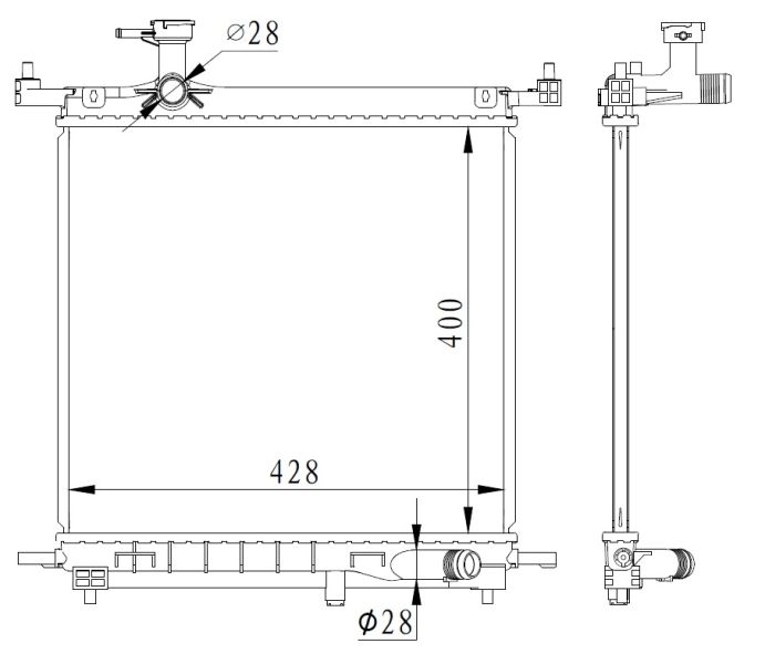 NRF 59223 Radiator, engine cooling