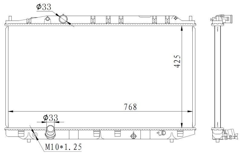 NRF 59225 Radiator, engine cooling