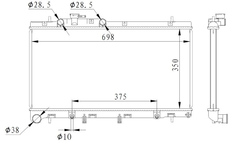 NRF 59227 Radiator, engine cooling