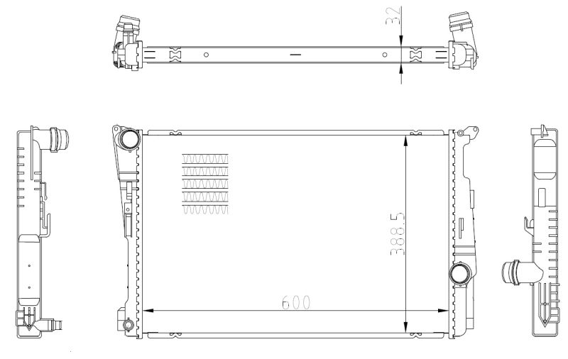 NRF 59228 Radiator, engine cooling