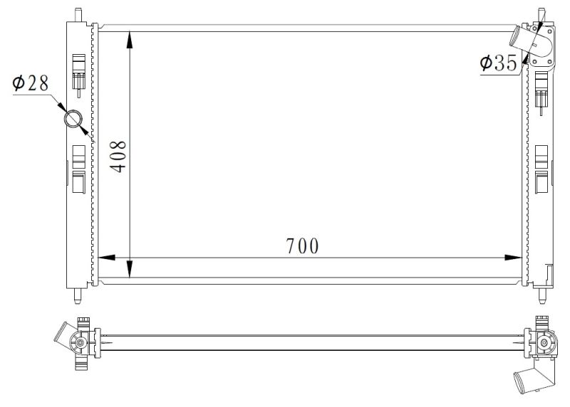 NRF 59260 Radiator, engine cooling