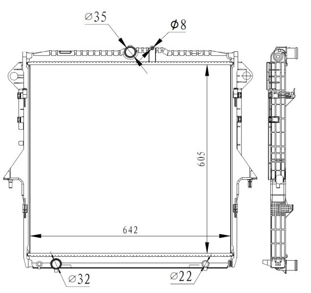 NRF 59261 Radiator, engine cooling