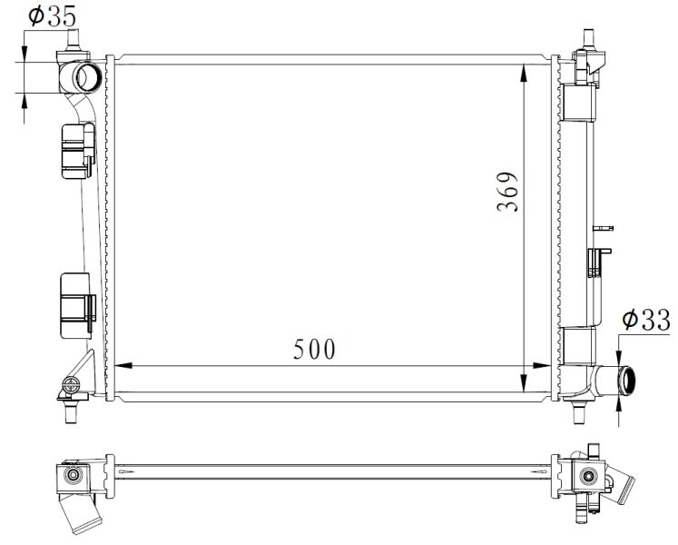 NRF 59263 Radiator, engine cooling
