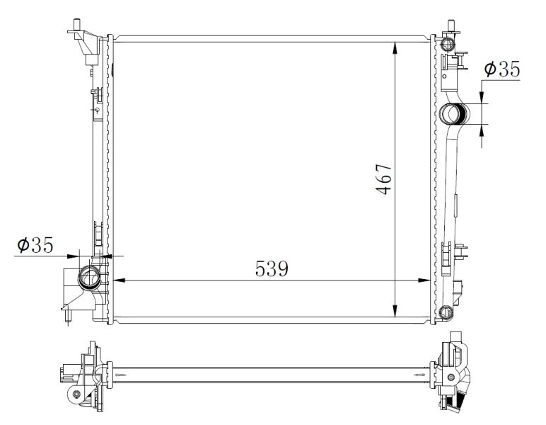 NRF 59271 Radiator, engine cooling