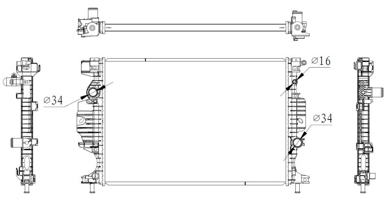 NRF 59284 Radiator, engine cooling