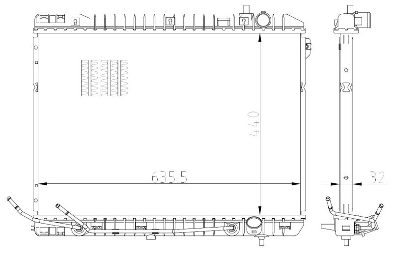 NRF 59297 Radiator, engine cooling