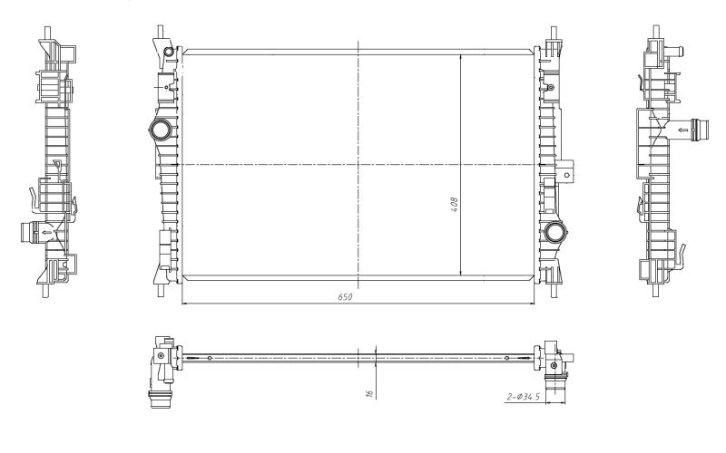 NRF 59302 Radiator, engine cooling