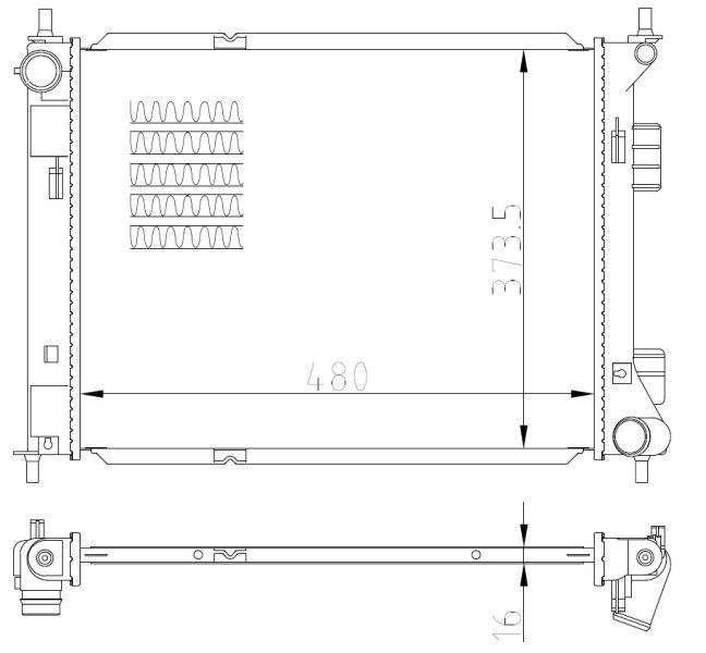 NRF 59315 Radiator, engine cooling