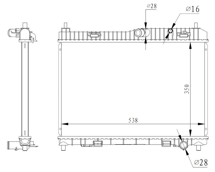 NRF 59317 Radiator, engine cooling