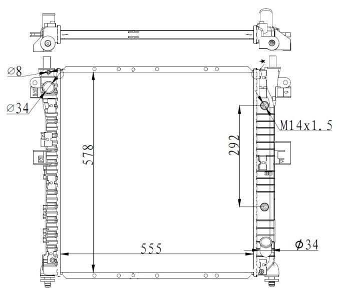 NRF 59342 Radiator, engine cooling