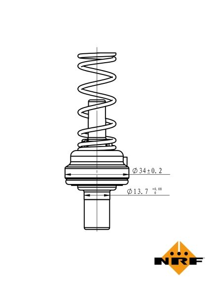 NRF 725085 Thermostat, coolant