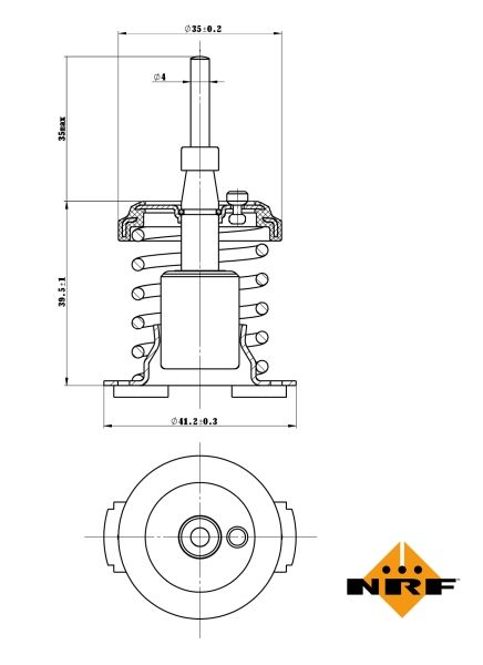 NRF 725093 Thermostat, coolant