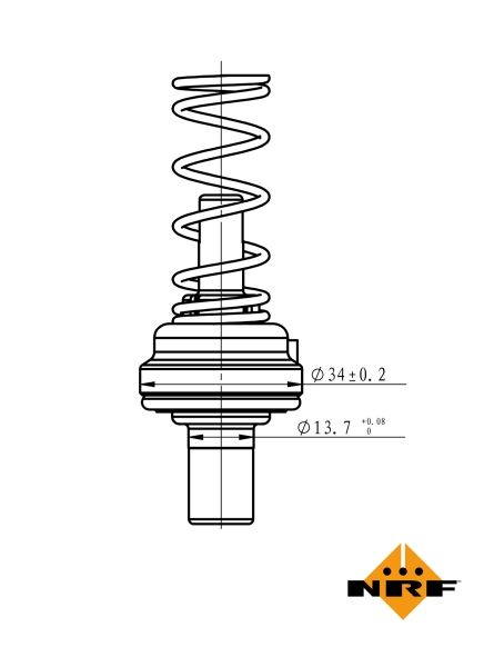 NRF 725195 Thermostat, coolant