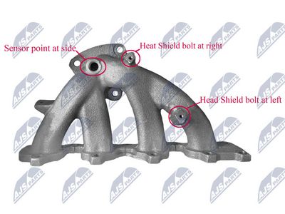 Manifold, exhaust system NTY BKW-DW-001