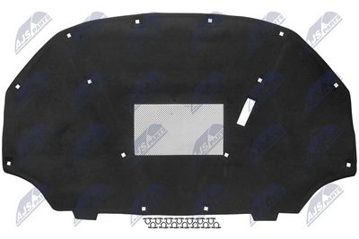 Engine Compartment Noise Insulation NTY EZC-VW-517