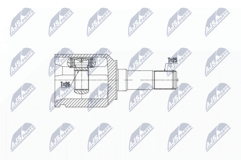NTY NPW-AR-007 Joint Kit, drive shaft