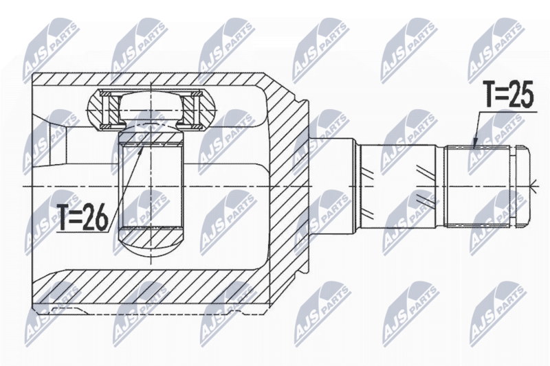 NTY NPW-AR-011 Joint Kit, drive shaft