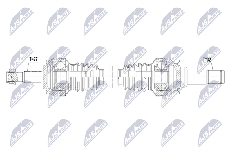 NTY NPW-AR-043 Drive Shaft