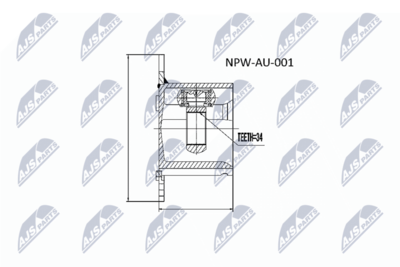 Joint Kit, drive shaft NTY NPW-AU-001