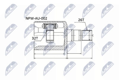 Joint Kit, drive shaft NTY NPW-AU-002
