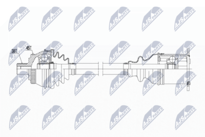 Drive Shaft NTY NPW-AU-017