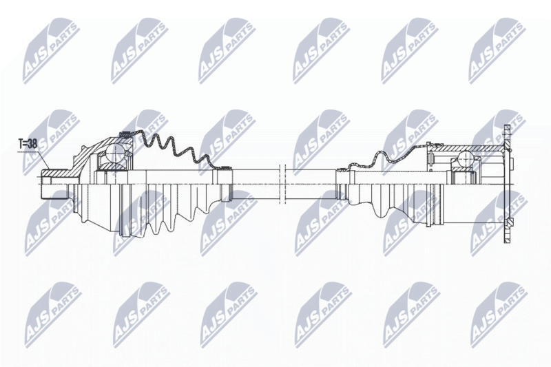 NTY NPW-AU-021 Drive Shaft