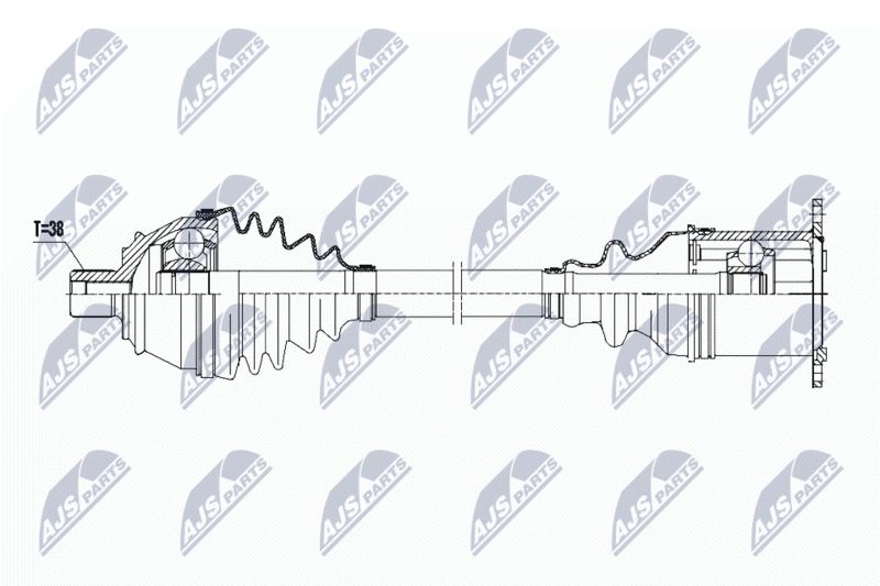 NTY NPW-AU-023 Drive Shaft