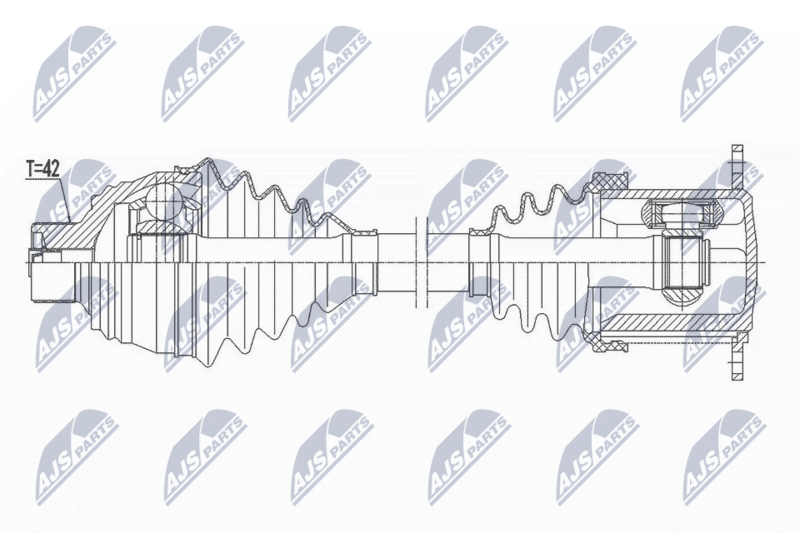NTY NPW-AU-027 Drive Shaft