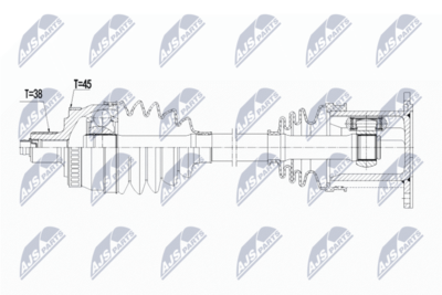 Drive Shaft NTY NPW-AU-029