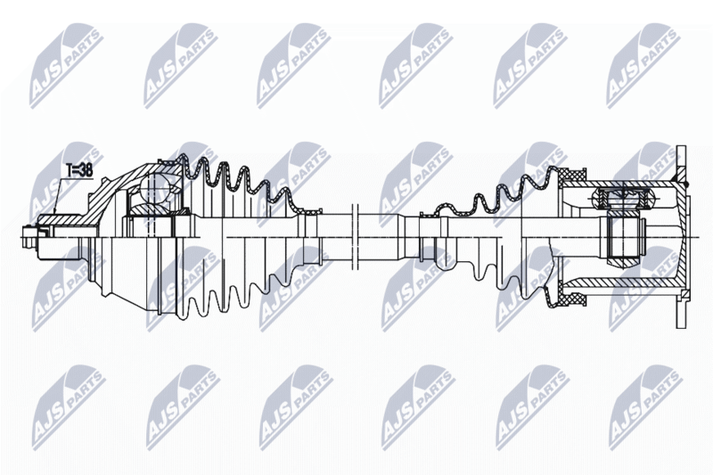 NTY NPW-AU-034 Drive Shaft