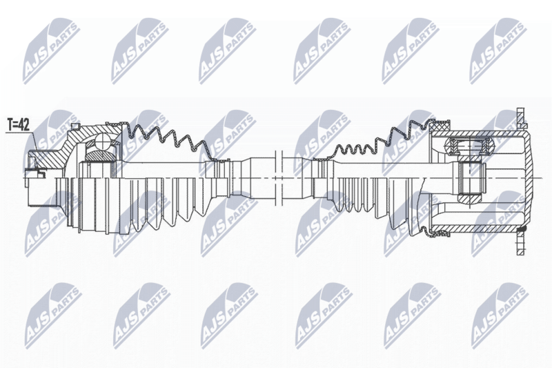 NTY NPW-AU-037 Drive Shaft