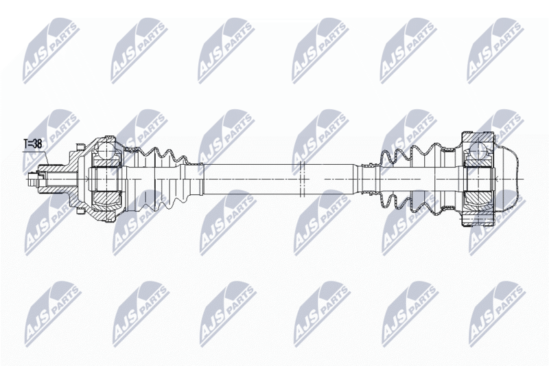 NTY NPW-AU-044 Drive Shaft