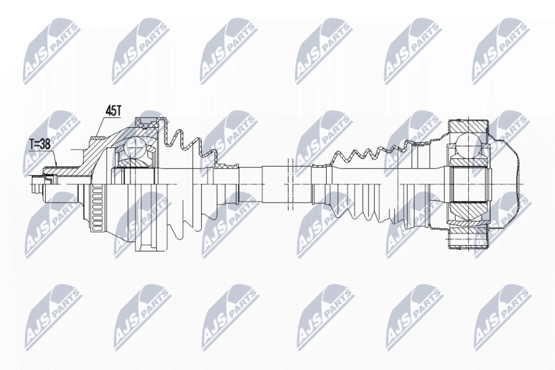 NTY NPW-AU-046 Drive Shaft