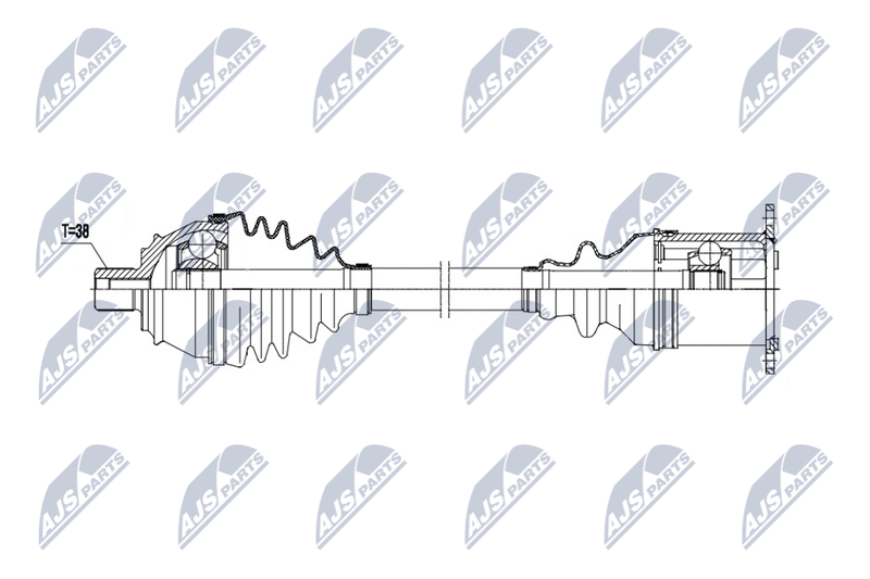 NTY NPW-AU-055 Drive Shaft