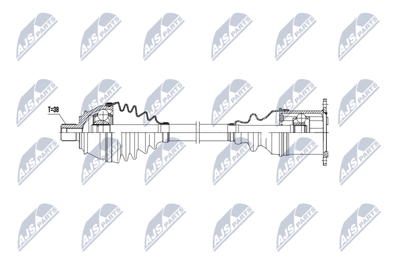NTY NPW-AU-057 Drive Shaft