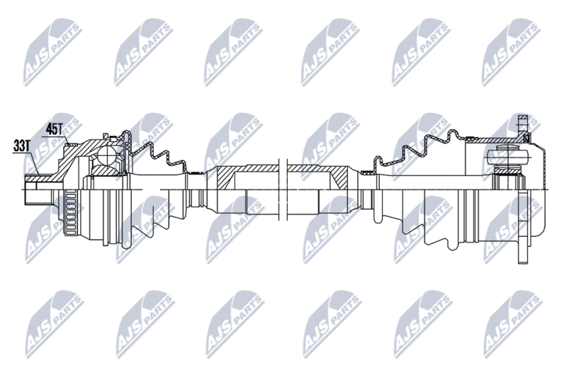 NTY NPW-AU-061 Drive Shaft