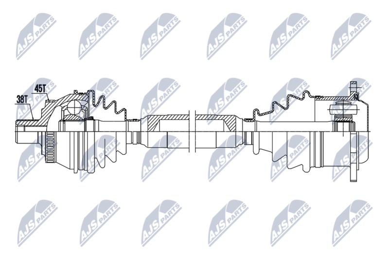 NTY NPW-AU-063 Drive Shaft