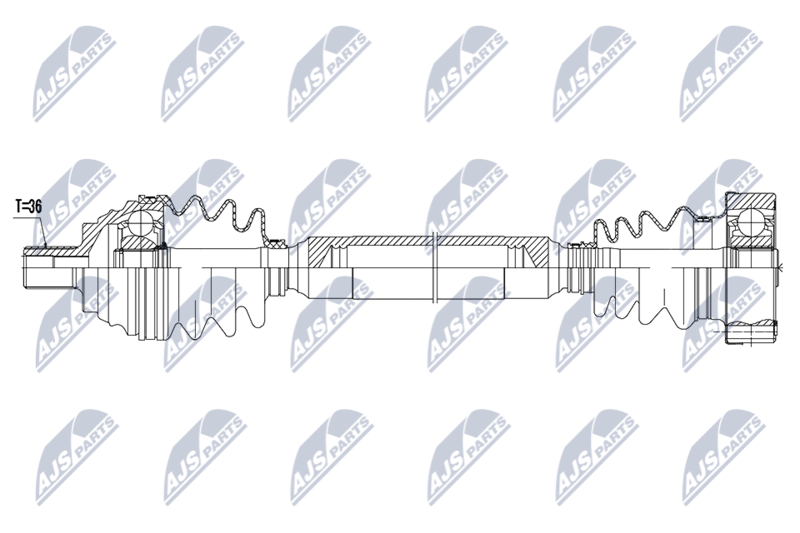 NTY NPW-AU-067 Drive Shaft