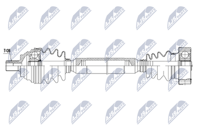 Drive Shaft NTY NPW-AU-067