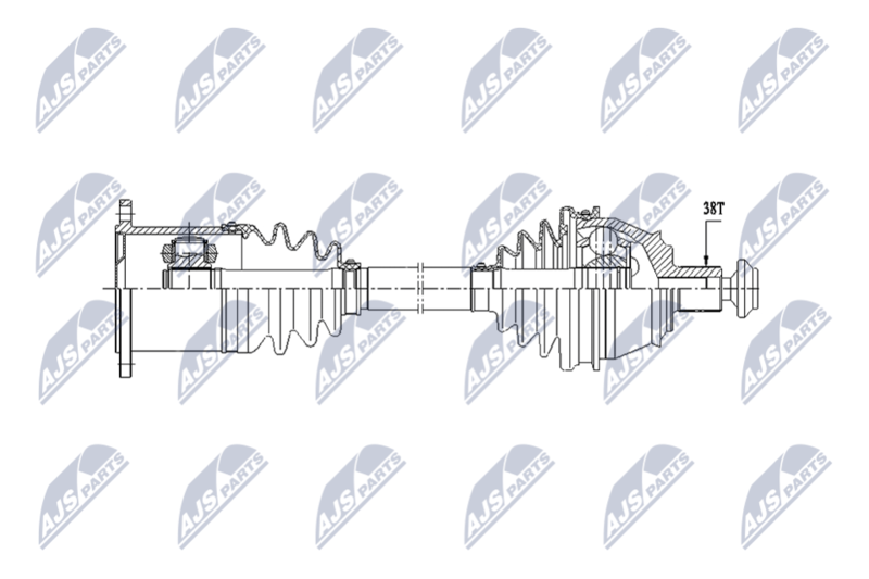 NTY NPW-AU-071 Drive Shaft