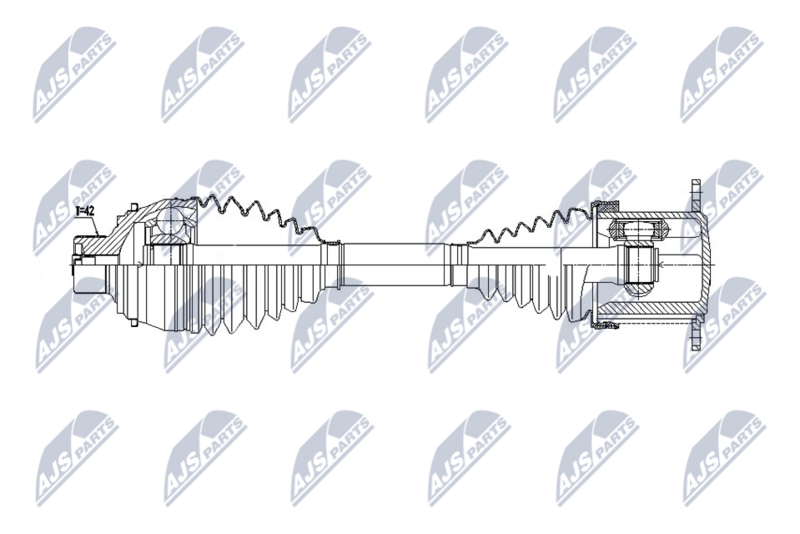 NTY NPW-AU-075 Drive Shaft