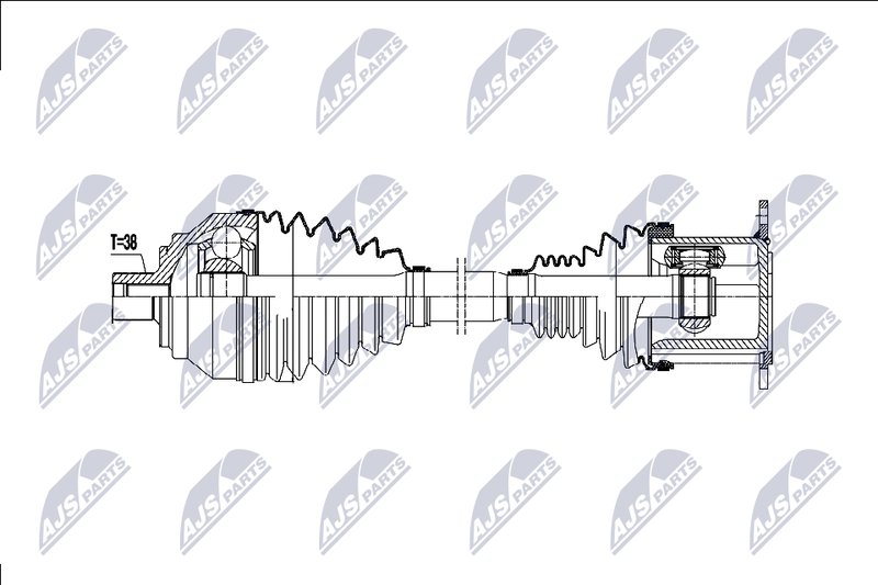 NTY NPW-AU-077 Drive Shaft