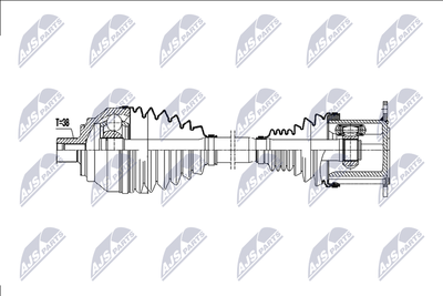Drive Shaft NTY NPW-AU-077