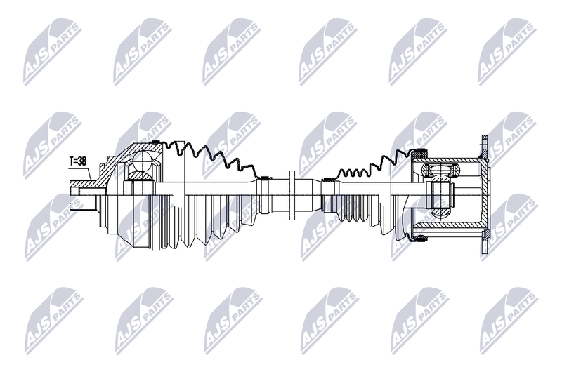 NTY NPW-AU-078 Drive Shaft