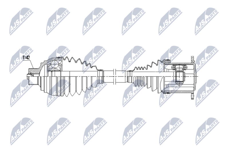 NTY NPW-AU-086 Drive Shaft