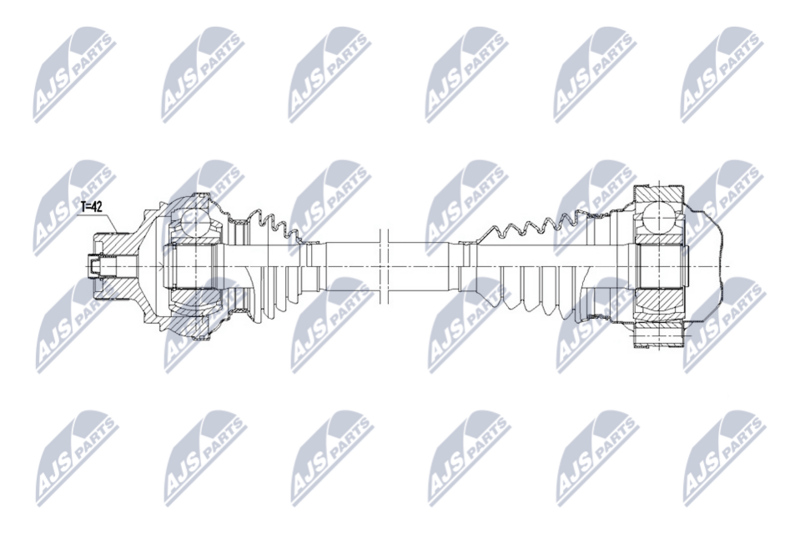 NTY NPW-AU-090 Drive Shaft