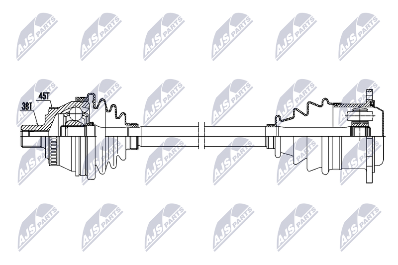 NTY NPW-AU-092 Drive Shaft