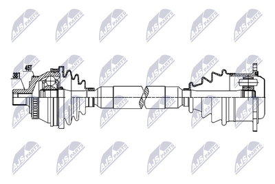 Drive Shaft NTY NPW-AU-093